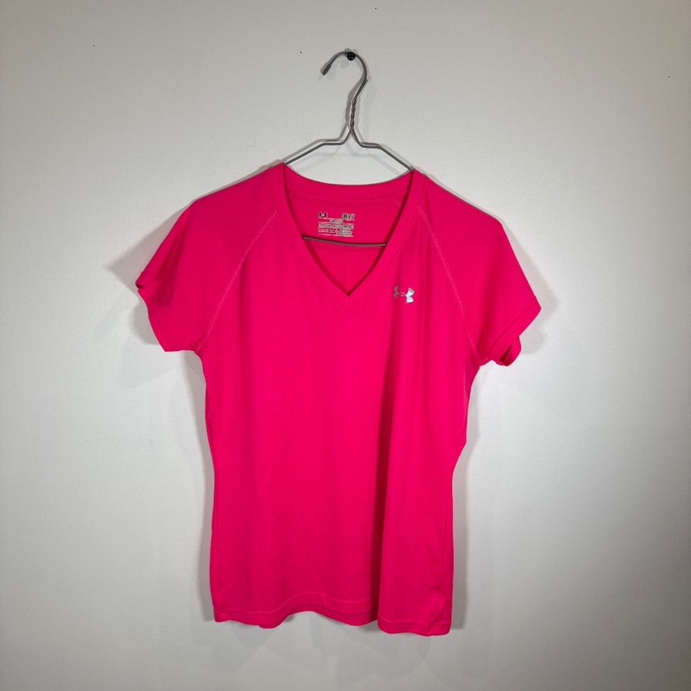 Women’s pink under armour activewear shirt